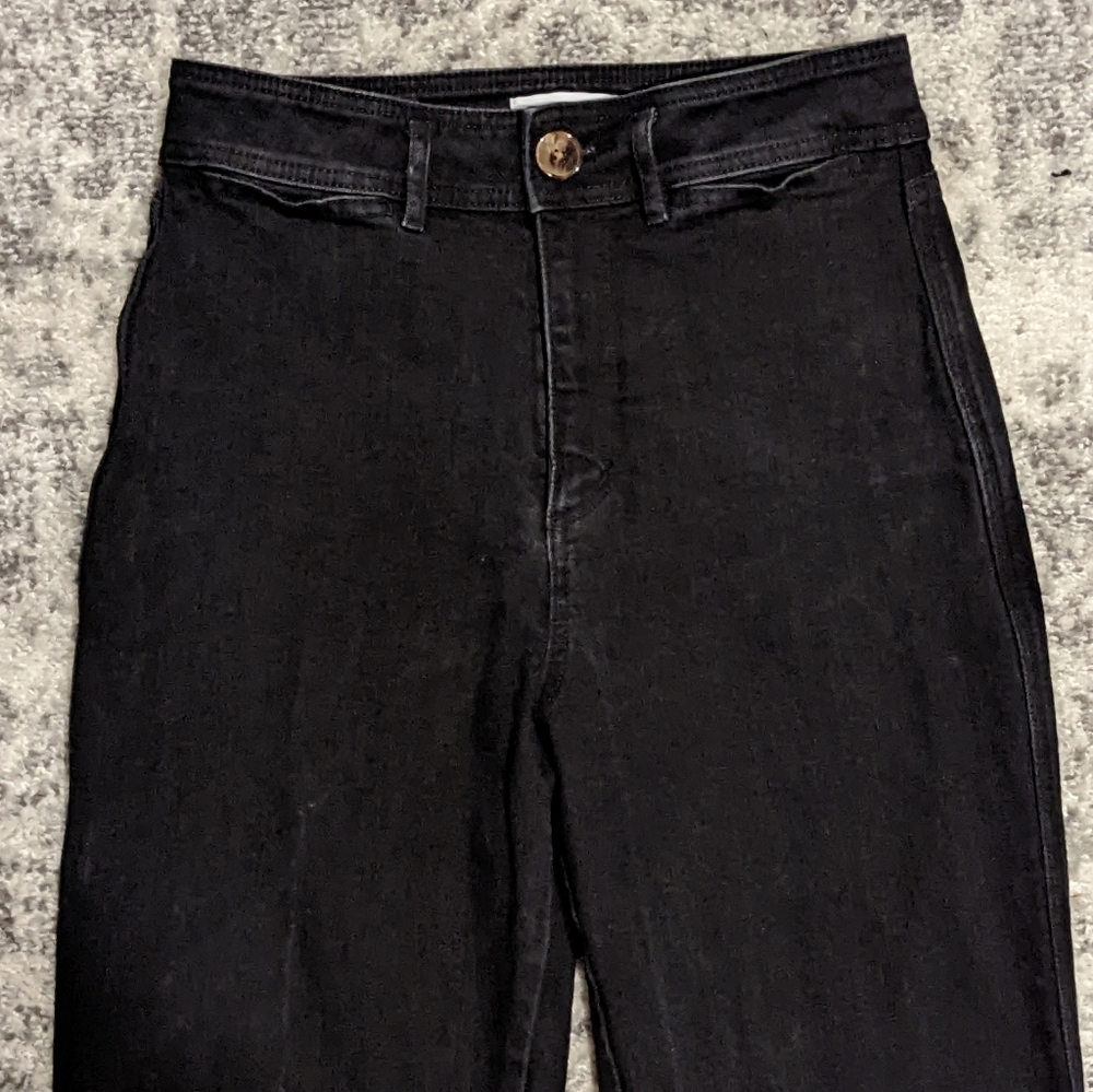 LOFT High Waist Slim Wide Leg Jeans SZ 28P